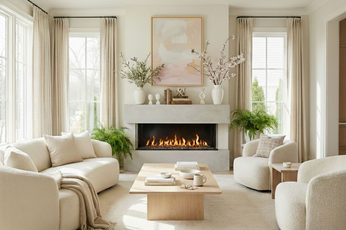From Winter Feature to Spring Focal Point: Styling Your Fireplace for the New Season