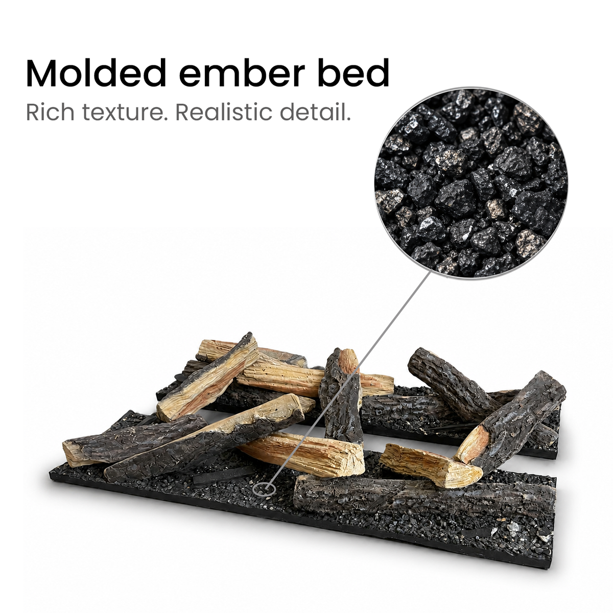 Aquafire®Logs - Faux Wood Molded Logset