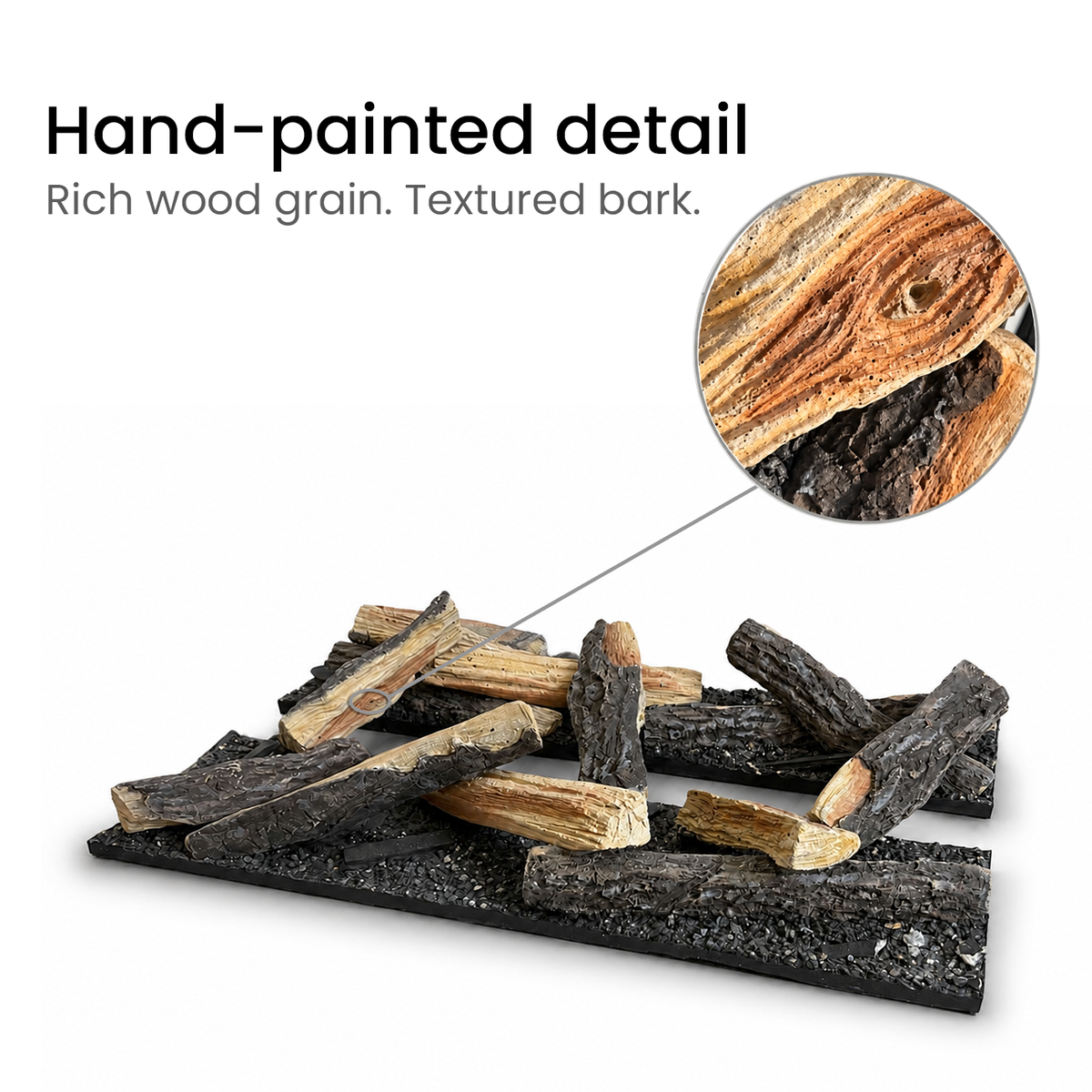 Aquafire®Logs - Faux Wood Molded Logset